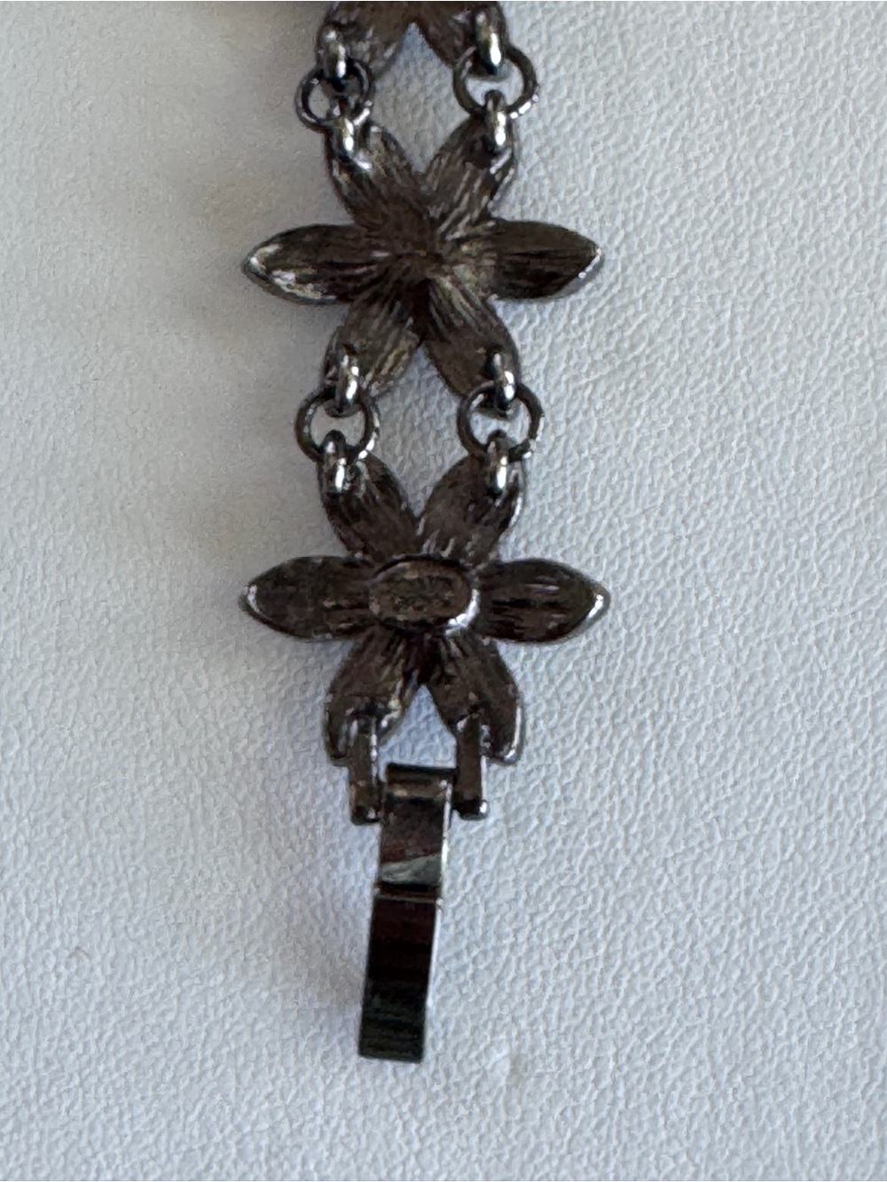 Joan Rivers Teal and Olive Flower Link Bracelet - Picture 8 of 8